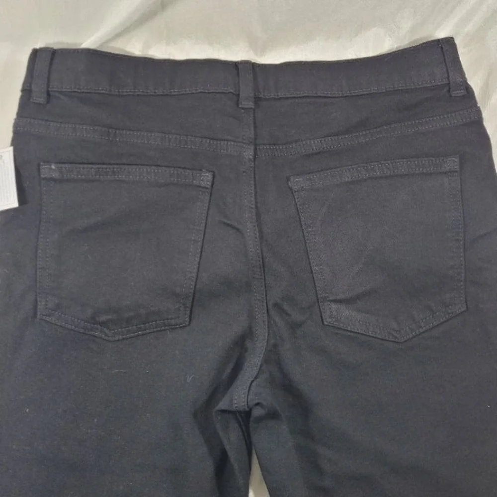 Wonder Nation CleanKore Boy's Vintage Straight Leg Denim Jeans - Black - Size 16